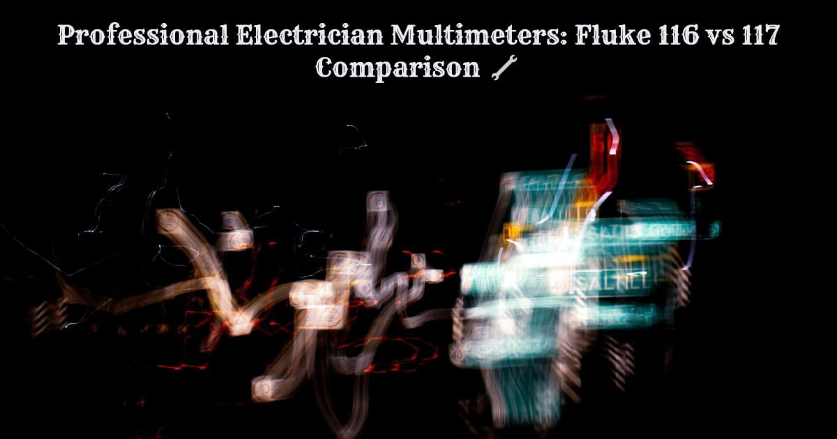 Professional Electrician Multimeters: Fluke 116 vs 117 Comparison