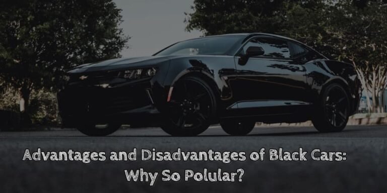 Advantages and disadvantages of black cars why so polular 