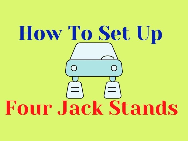 How to set up four jack stands