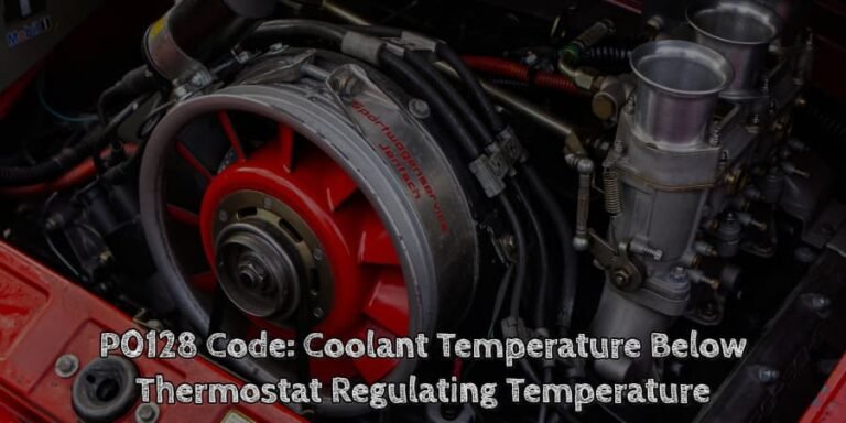 P0128 code coolant temperature below thermostat regulating temperature