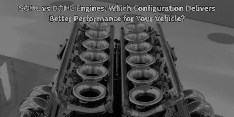Sohc vs dohc engines which configuration delivers better performance for your vehicle 