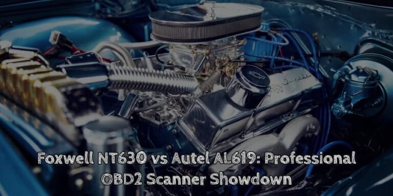 Foxwell nt630 vs autel al619 professional obd2 scanner showdown
