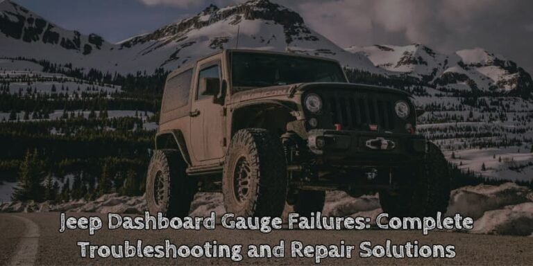 Jeep dashboard gauge failures complete troubleshooting and repair solutions