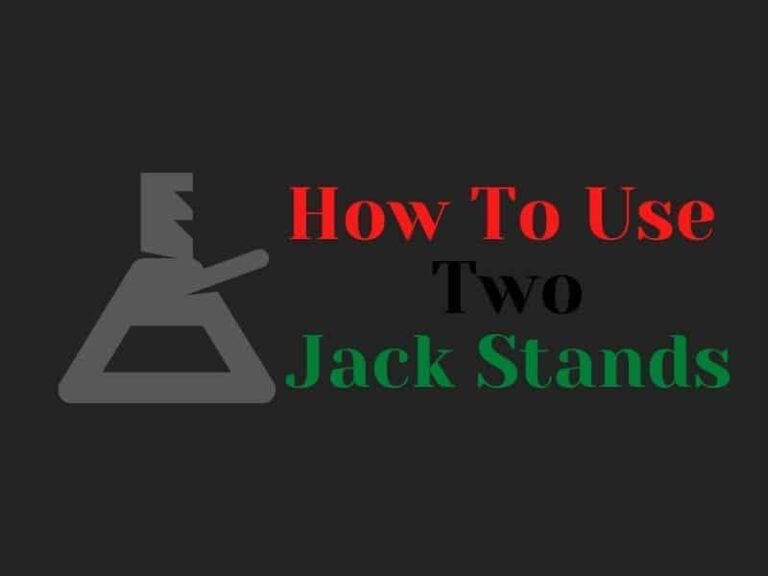 How to put a car on two jack stands 2