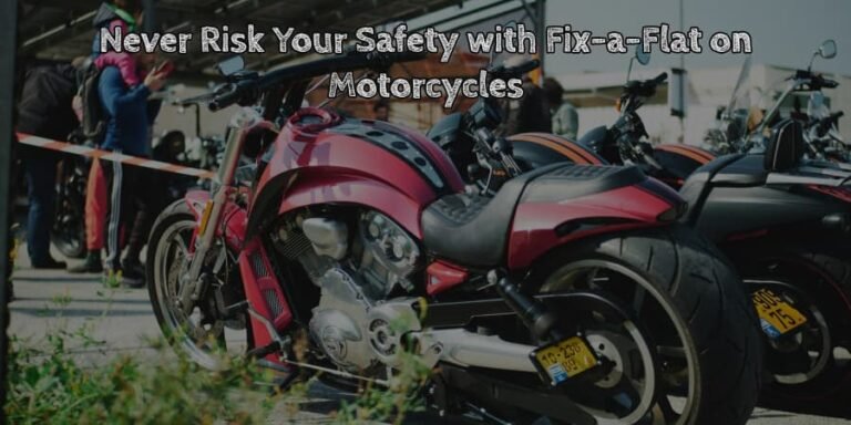 Never risk your safety with fix a flat on motorcycles