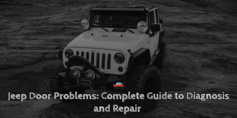 Jeep door problems complete guide to diagnosis and repair 🚗