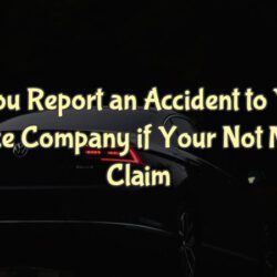 Should You Report an Accident to Your Auto Insurance Company if Your Not Making a Claim