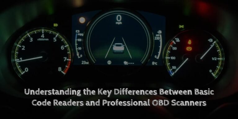 Understanding the key differences between basic code readers and professional obd scanners