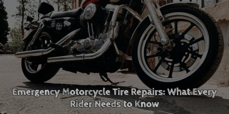 Emergency motorcycle tire repairs what every rider needs to know