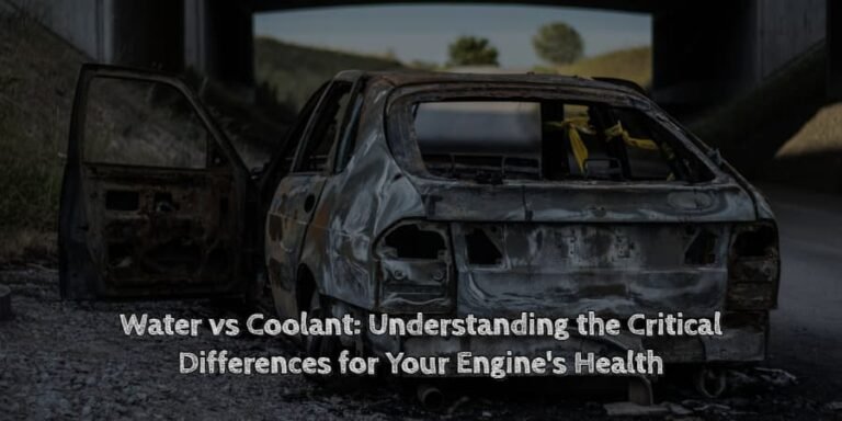 Water vs coolant understanding the critical differences for your engine's health