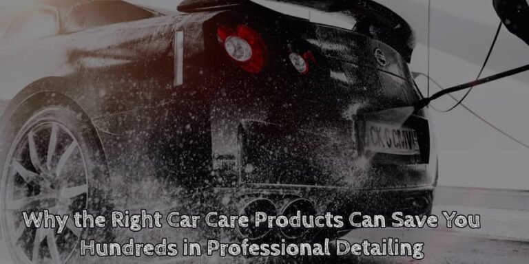 Why the right car care products can save you hundreds in professional detailing