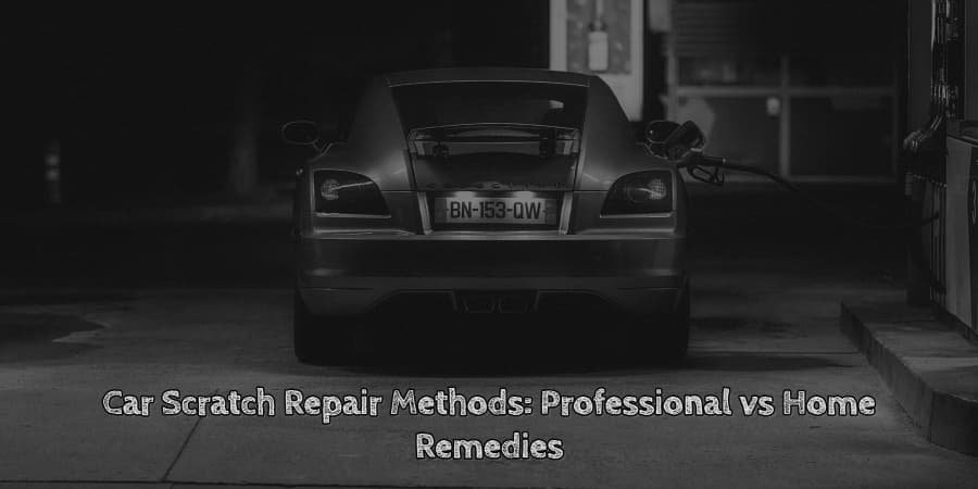 Car scratch repair methods professional vs home remedies