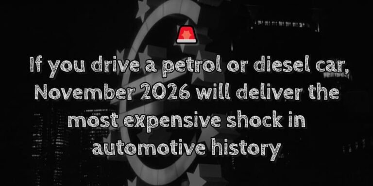 🚨 if you drive a petrol or diesel car, november 2026 will deliver the most expensive shock in automotive history