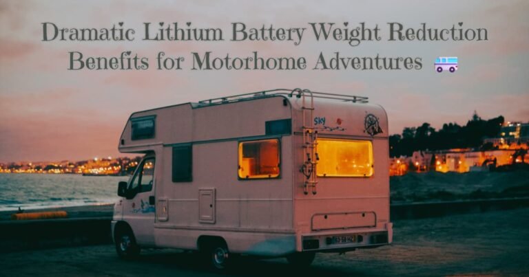 Dramatic Lithium Battery Weight Reduction Benefits for Motorhome Adventures 🚐